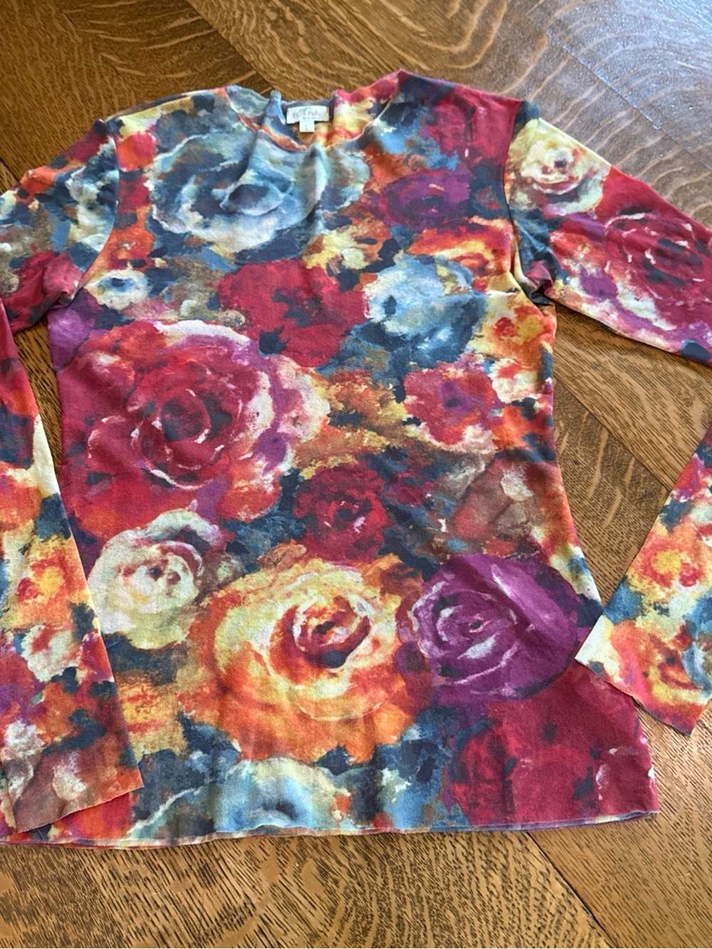 Floral Multicolor Long Sleeve Top